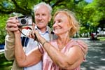 couple taking photo no glasses